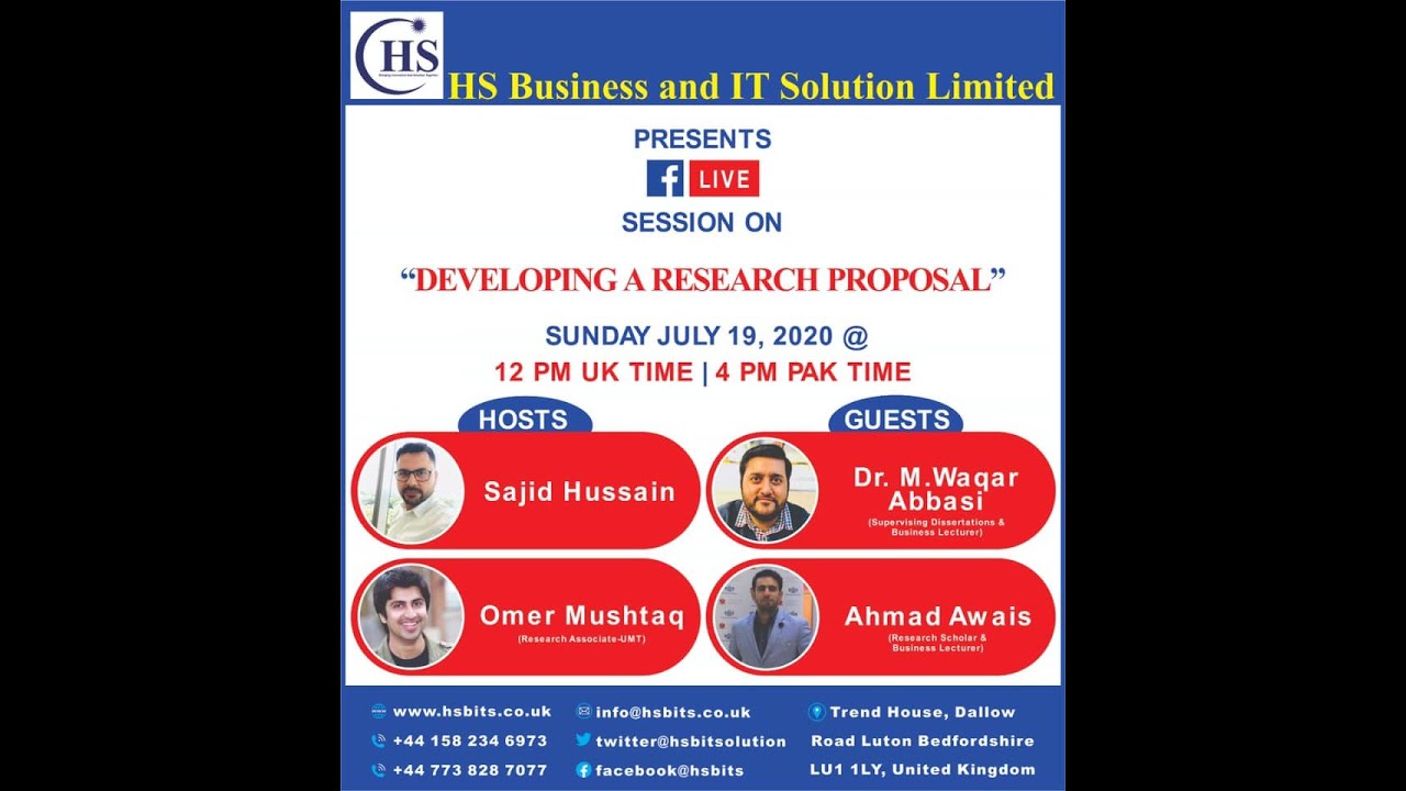 Live Session on Developing a Research Proposal - YouTube