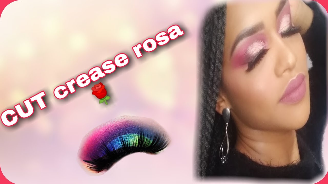 Cut Crease Rosa Rápido e Fácil - YouTube