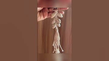 Macrame keychain\bagcharm #macramekeychain #macramebag #diykeychains #diybaghanging