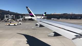 Volaris airbus A320 push back and takeoff in Tijuana international airport