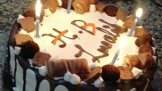vlog #21 Cake chocolate AND good Simple birthday حلوة بالكريمة  سهلة التحضير في عشر  دقائق
