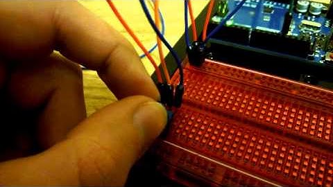 Potentiometer controls blinking LED. Arduino. Simple project.