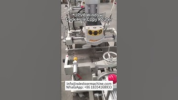 UPVC Lock Hole Copy Router, Triple Drill Milling Machine For Windows