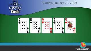 WI Lottery DailyLotto 01/20/2019