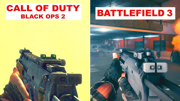 Call of Duty Black Ops 2 vs Battlefield 3 - Weapon Comparison