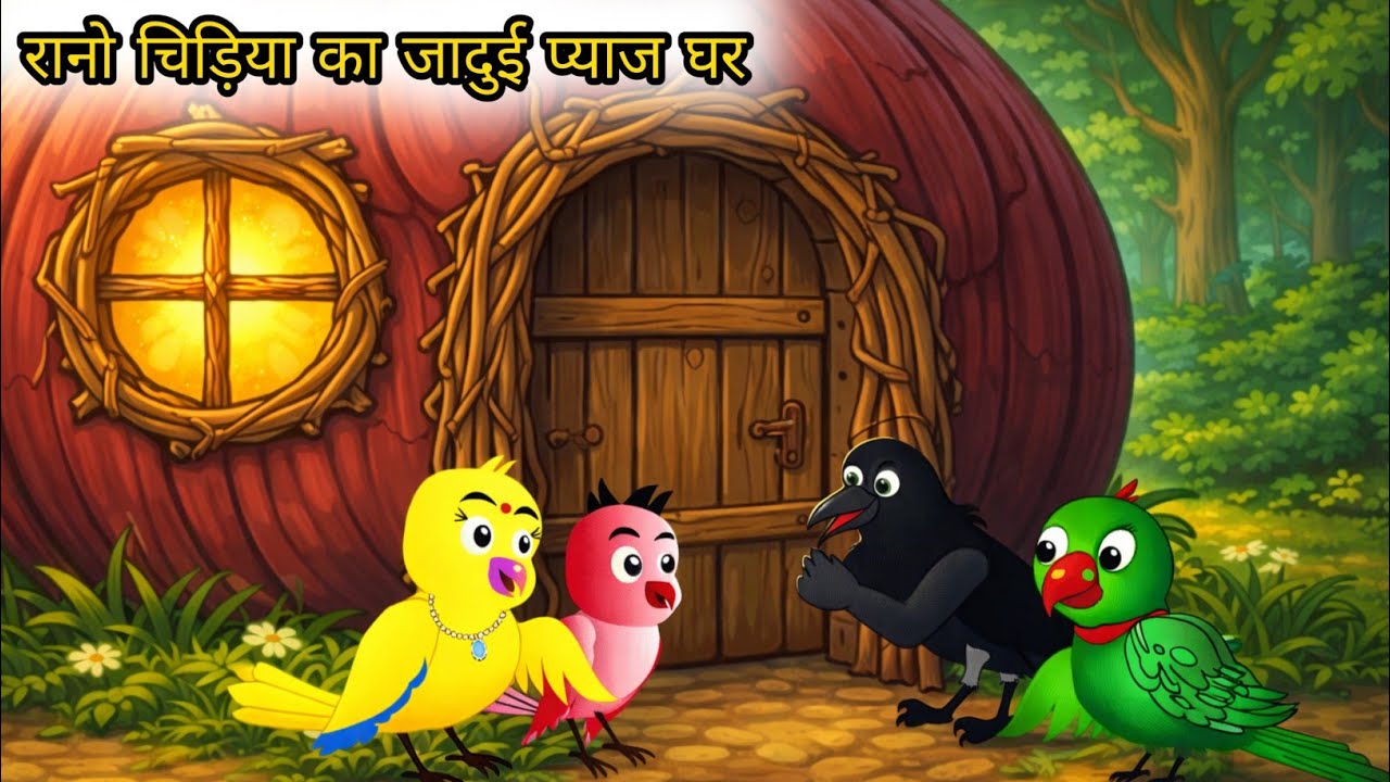 रानो चिड़िया का जादुई प्याज घर | Rano Chidiya Ka Jadui Pyaj Ghar |Moral Story#chidiyawalacartoon