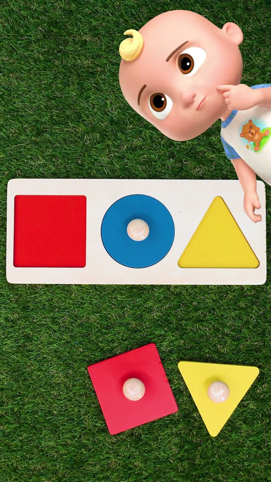 Where does each shape go ???! Easy Learn Shapes! #shorts #cocomelon
