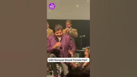 Thumbnail of Udit Narayan kisses Female fan at Concert! Shocking video went viral