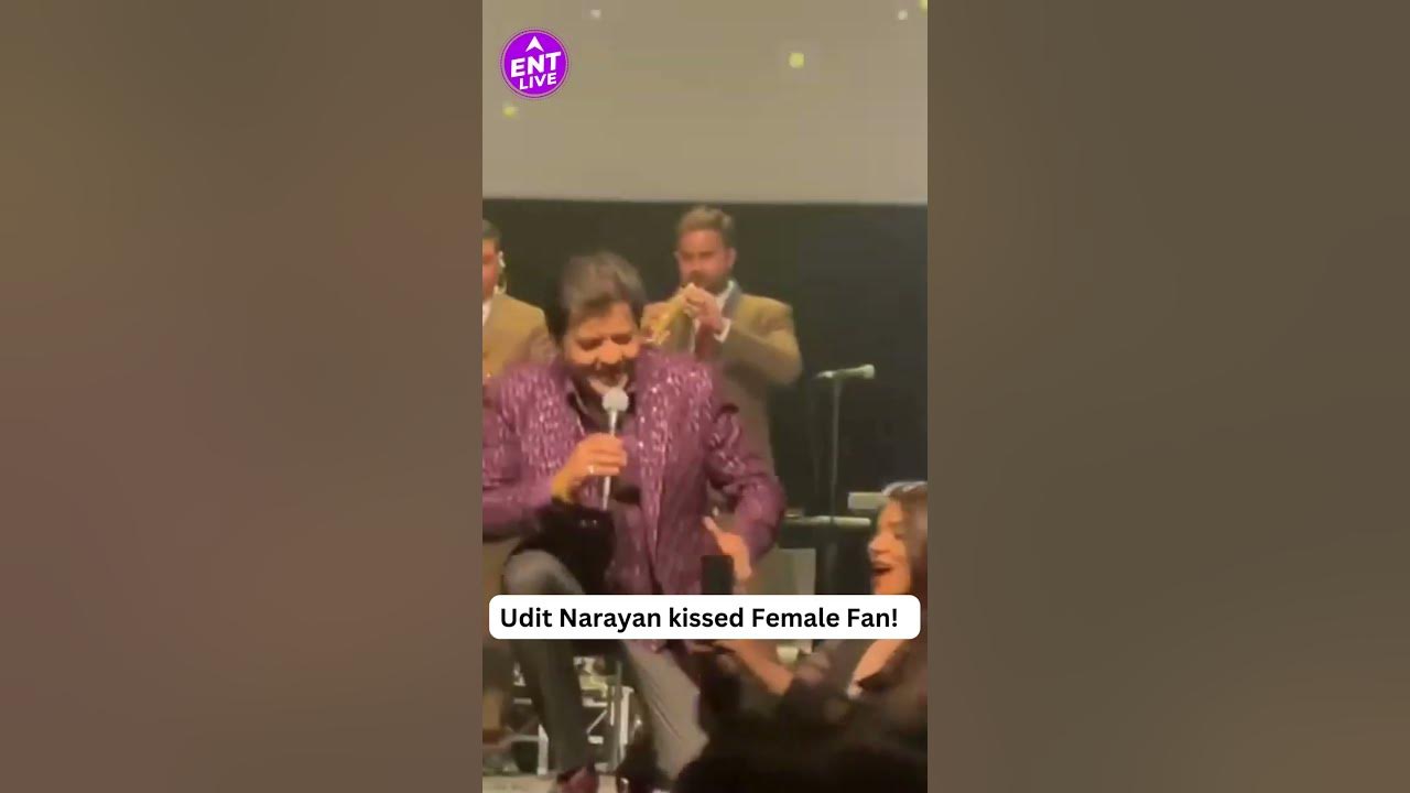 Udit Narayan kisses Female fan at Concert! Shocking video went viral