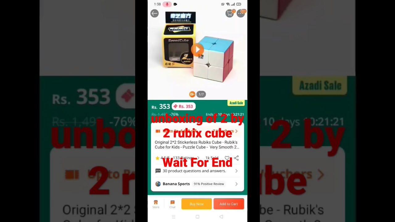2by2 Rubix Cube Unboxing Daraz Product Unbox Kingofcubers Rubixcube Viralshorts Trending