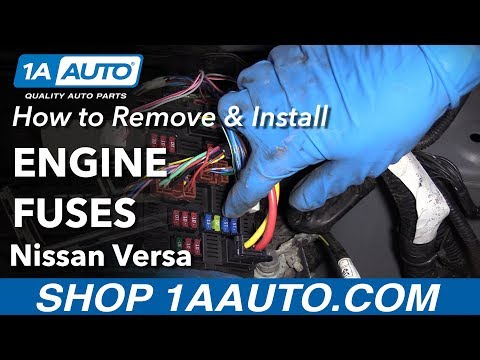 How to Remove Engine Fuses 12-19 Nissan Versa