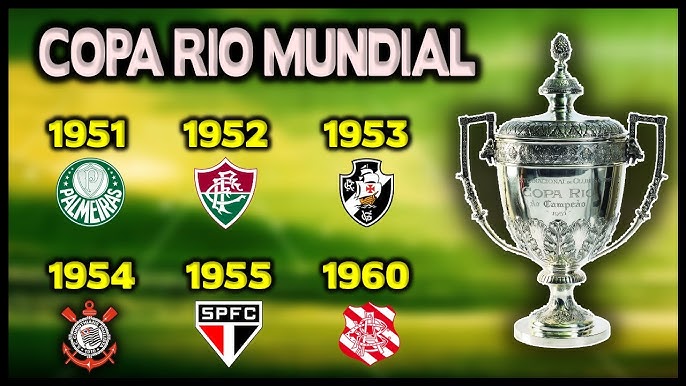 Campeão mundial de 1951 Tuo A Copa Rio de 1951, também conhecida como  Torneio Internacional de Clubes Campeões Copa Rio, Campeonato Mundial de  Futebol, Torneio Mundial de Campeões, Torneio Internacional de Campeões