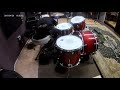 Timelapse of drumkit setup