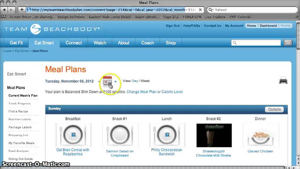 online food planner