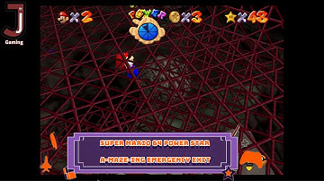 Super mario 64 A-Maze-Ing emergency exit Course 6 Hazy maze cave