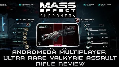 Mass Effect Andromeda Multiplayer N7 Valkyrie Assault Rifle Review