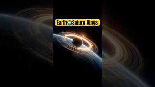 What If Earth Had Rings Like Saturn? 💍🌍 Stunning Space Scenario | #Shorts #Moon #Earth