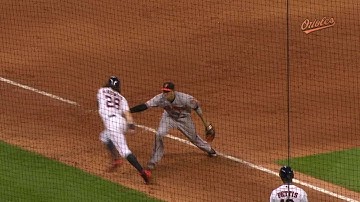 BAL@HOU: Cabrera makes tremendous play to nab Rasmus