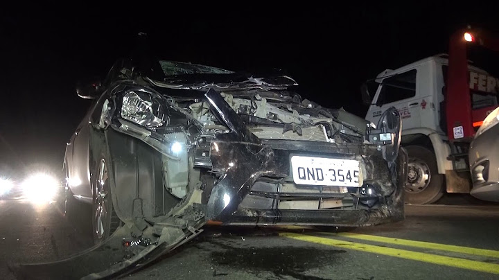 VACA INVADE PISTA, CARRO COLIDE DE FRENTE E ANIMAL MORRE NA BR-116
