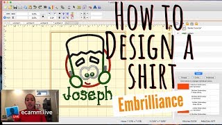 HOW TO DESIGN A SHIRT From Start to Finish Using Embrilliance Embroidery Software for Mac & PC screenshot 4