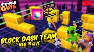 STUMBLE GUYS LIVE|PLAY WITH SUBSCRIBERS|BLOCK DASH TEAM|Neo Xd Is Live #stumbleguyslive#blockdas