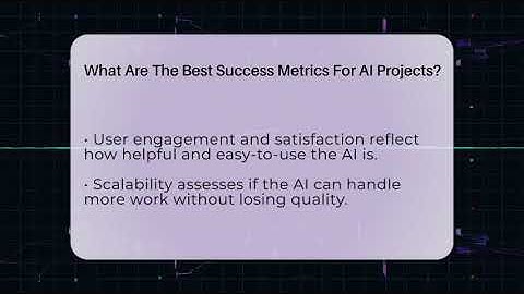 What Are The Best Success Metrics For AI Projects? - AI and Machine Learning Explained