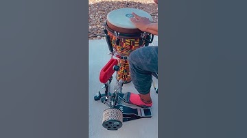 Thumbnail of MEINL Jumbo Djembe 12 in. Simbra | Meinl Foot Cabasa