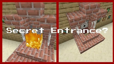 How to build a Secret Fireplace Entrance in Minecraft PC, PS4, and XBOX