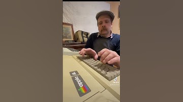 apple //e keyboard ASMR #retrocomputing #apple #floppydisk #80s