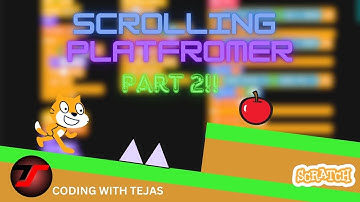 Scrolling Platformer Game on Scratch!! Pt. 2 | Scratch Coding Tutorial | Easy to Do!!