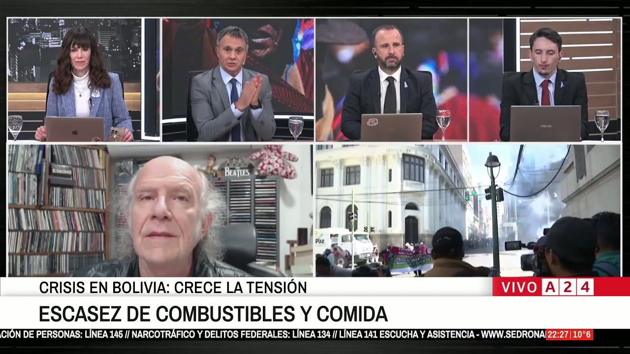 🔴 CRECE LA TENSIÓN EN BOLIVIA: ESCASEZ DE COMBUSTIBLES Y COMIDA - YouTube
