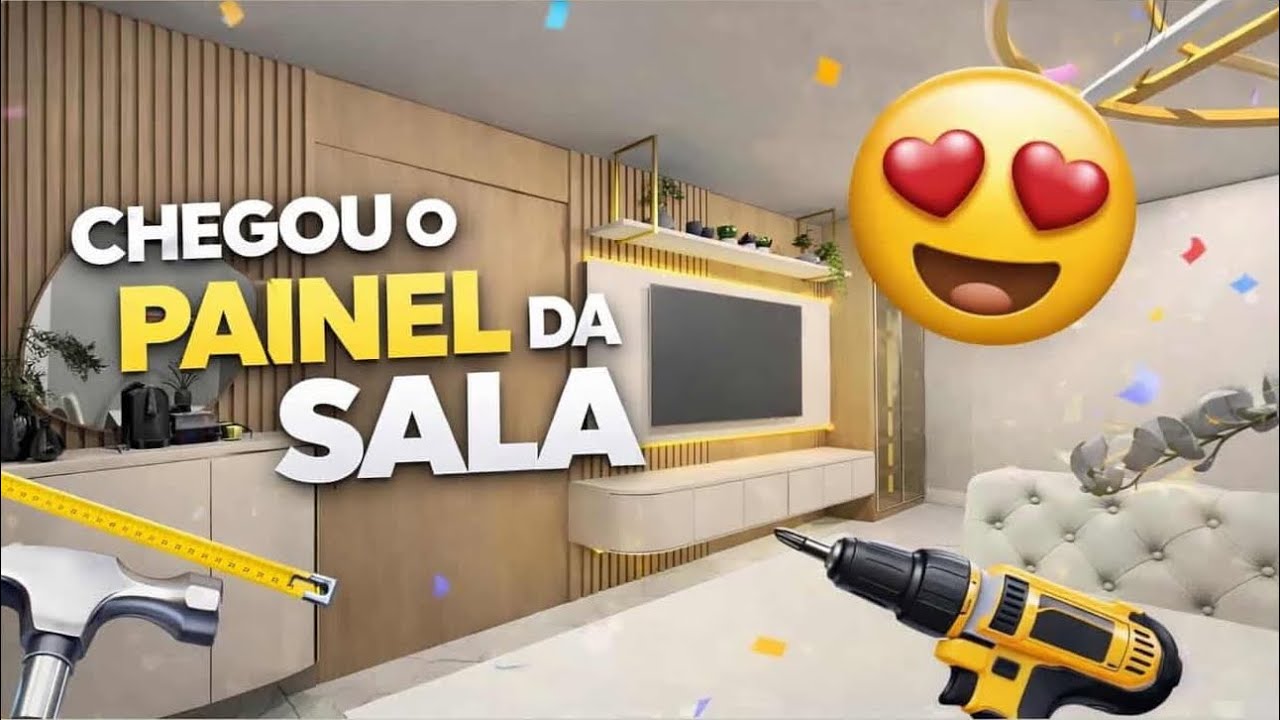 VLOG| chegou meu painel da sala| instalação| ficou pronto😍🏠✨