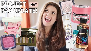May Project Pan Update | big makeup use up challenge 2025