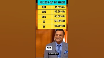 JEE 2025 Cut off leaked 🤯🤯 #iit #iitmotivation #iitjee #jeemains
