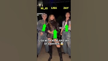 LISA WITH NI_KI AND JAY OF ENHYPEN AT COACHELLA. #lisa #enhypen #coachella2025 #lisachella #enchella