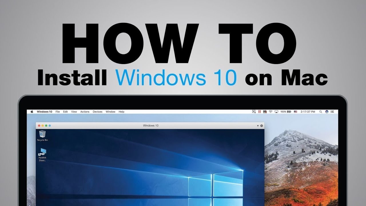 how to download windows 10 on macbook air