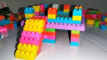 Satisfying DIY Lego blocks House with stairs | ASMR building blocks | Lego sounds 