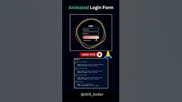 Animated login form using css #webdevelopment #css #html #css3 #htmlcss #webdesign