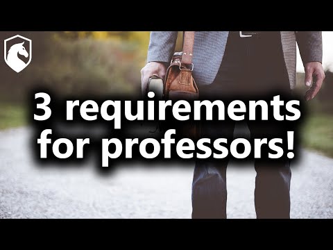 Should you be allowed to educate? 3 requirements for professors (from Livestream #104)