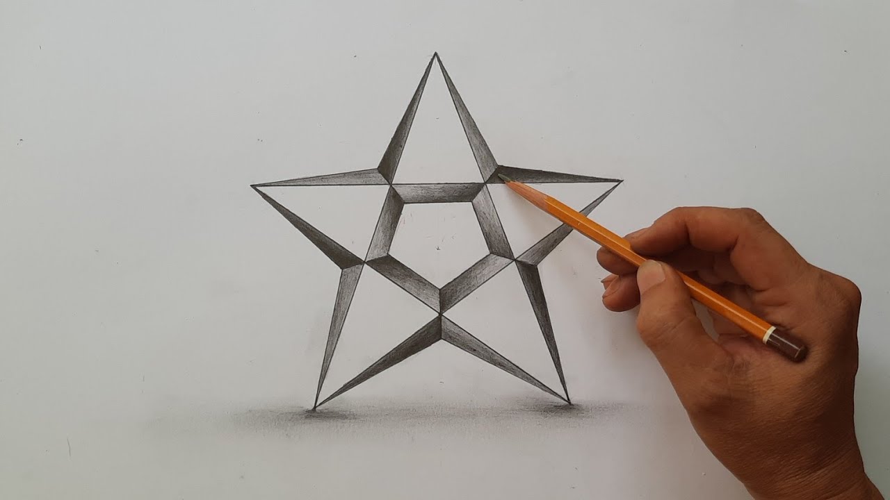 Mẹo Vẽ Hình Ngôi Sao Có 5 Cánh Bằng Nhau, Không Phải Ai Cũng Biết | Drawing Star With 5 Equal Points - Youtube