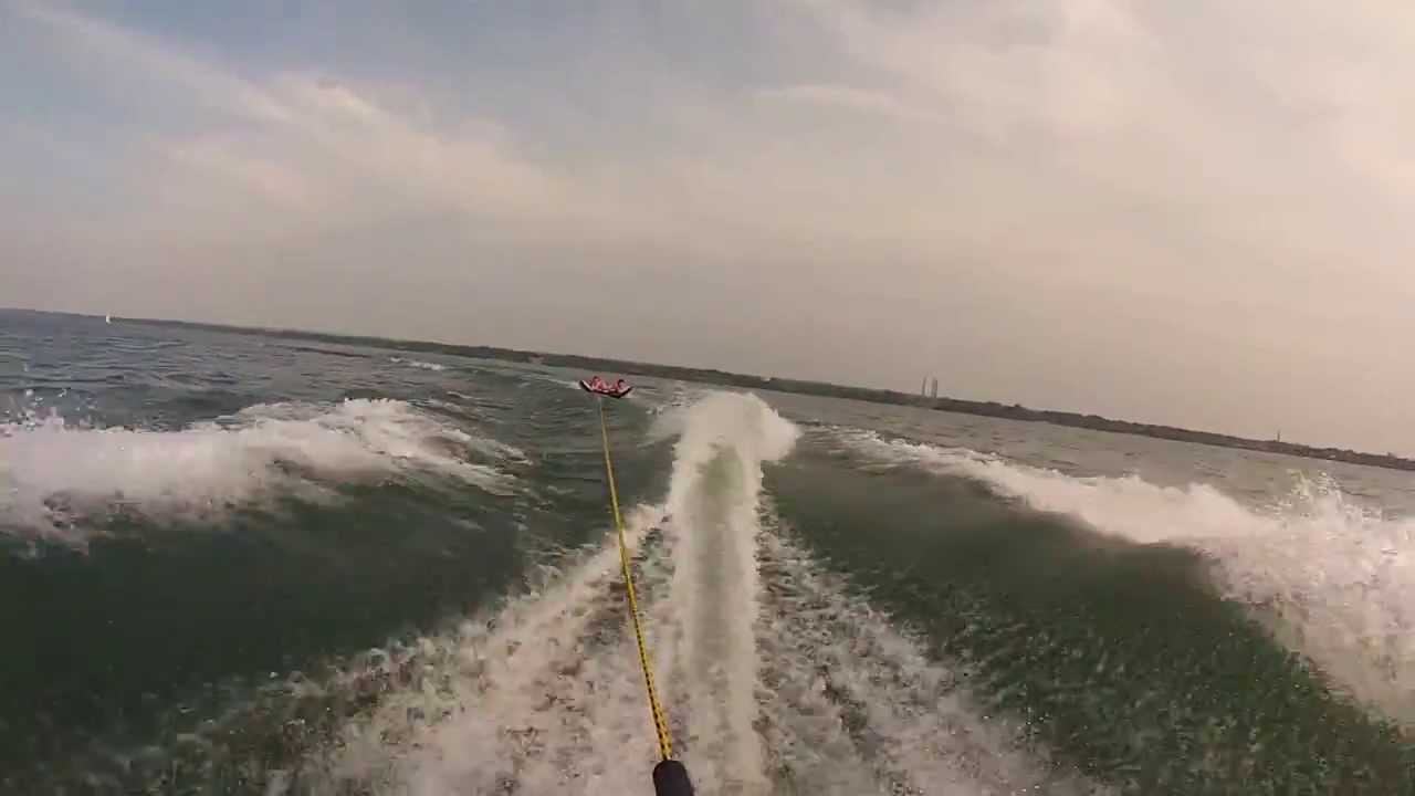 Tubing on Lake Erie YouTube