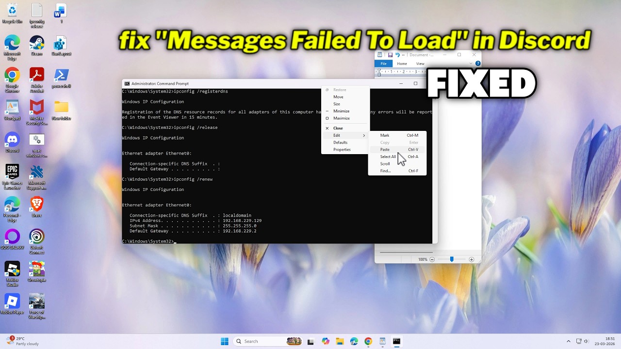 Discord Message Not Loading (FIXED)