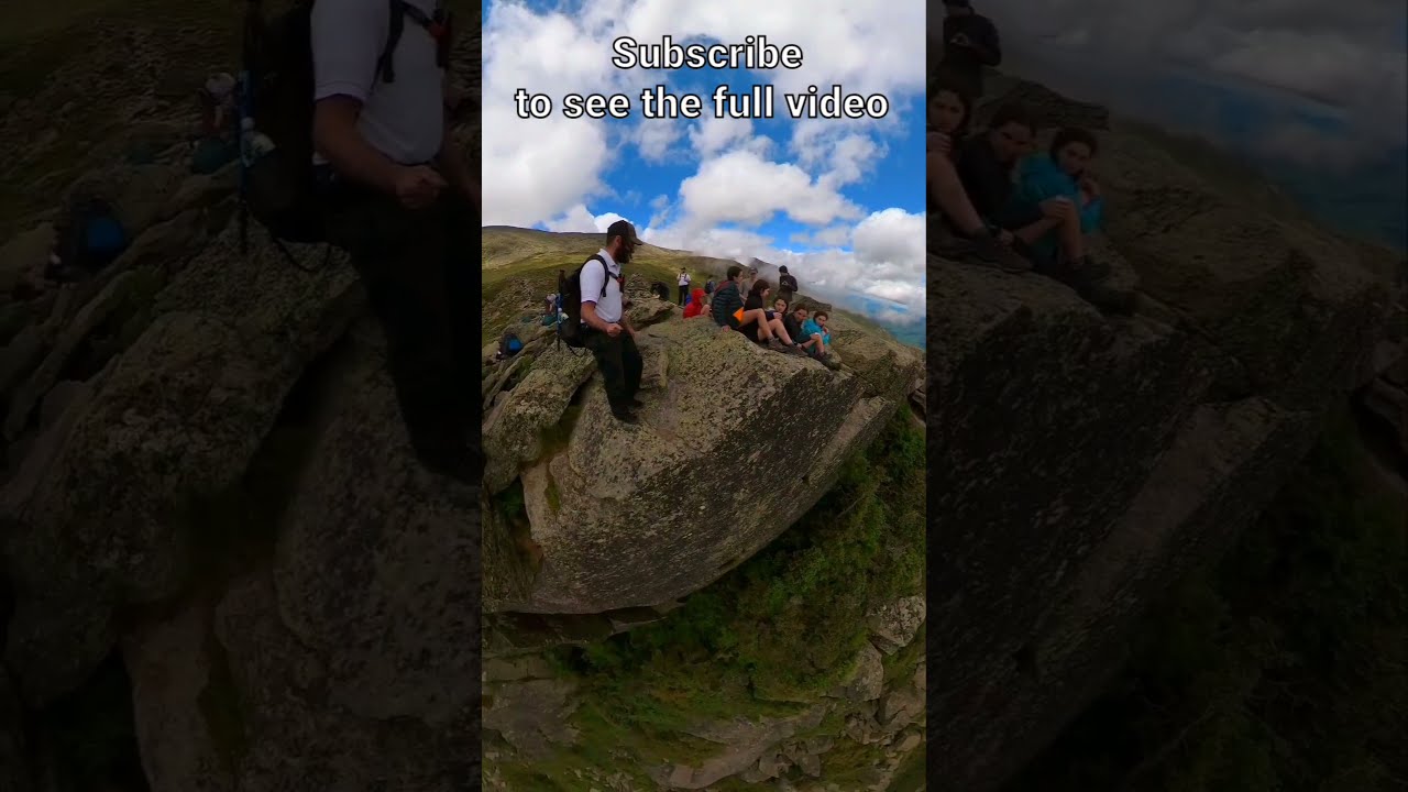 Walking on the edge of the lions head at mount Washington #shorts