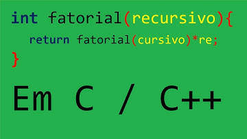 Fatorial Recursivo - Programas em C / C++