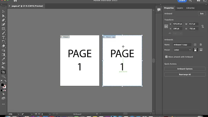 🔥 Adobe Illustrator - Copy Page / Copy Artboard - Including the Contents of the Artboard