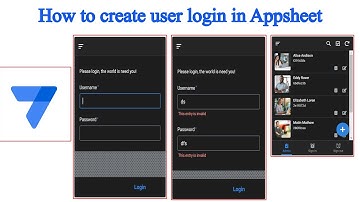 Een eenvoudige gebruikersinlogpagina maken in Appsheet