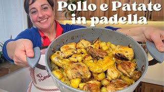 CHICKEN AND POTATOES IN THE PAN Easy Recipe - Homemade by Benedetta