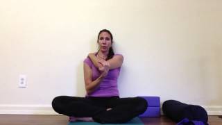 Posterior Shoulder Stretch: Eagle Pose Arms
