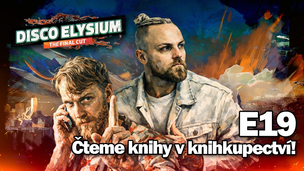 DISCO ELYSIUM First feel s @deethane | E19 - Čteme knihy v knihkupectví!