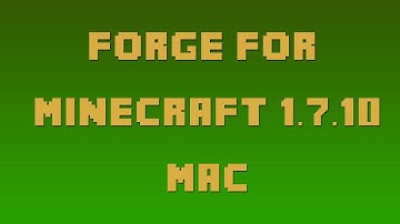 [OLD WEBSITE] How to Install Forge for Minecraft 1.7.10 (Mac)